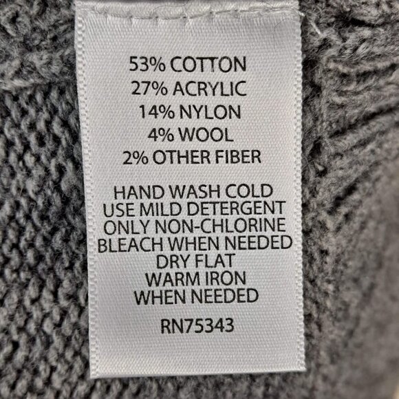 Ruby Moon Size Small Two Tone Gray Open Cardigan Sweater Tunic Length EUC - Picture 8 of 10